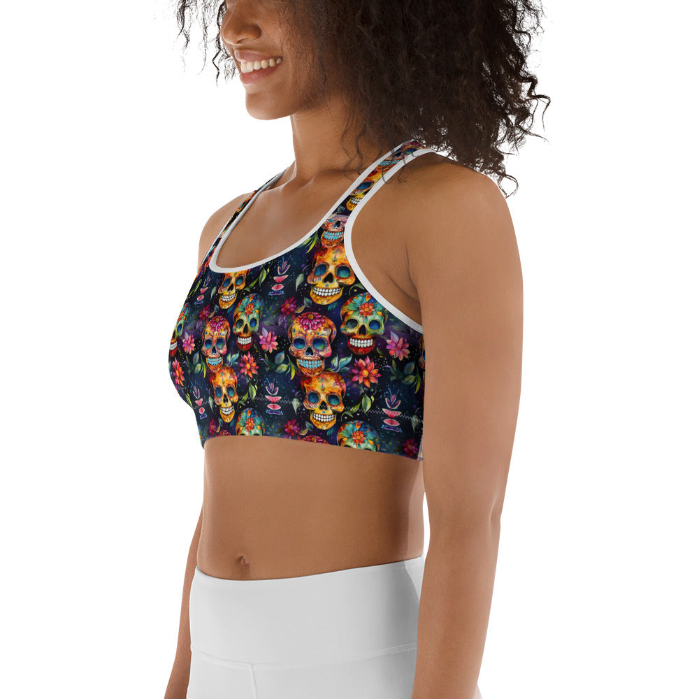 Sugar Skull Sports bra