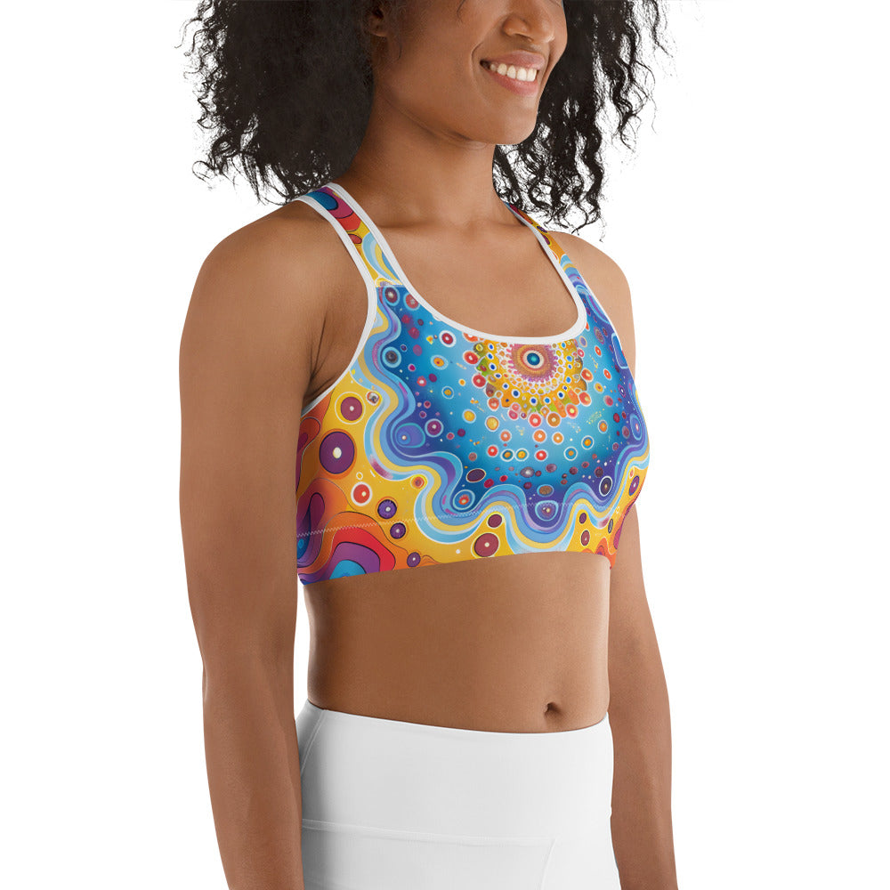 Psychedelic Pattern Sports bra