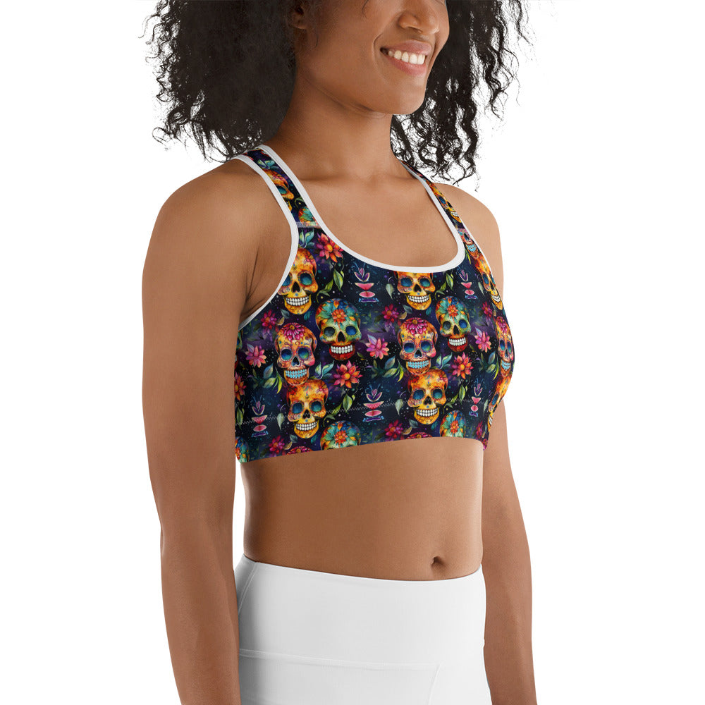 Sugar Skull Sports bra