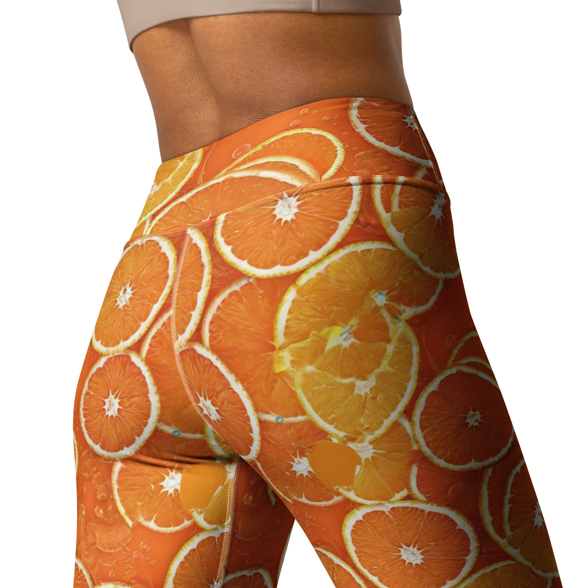 Orange Boost Yoga Leggings