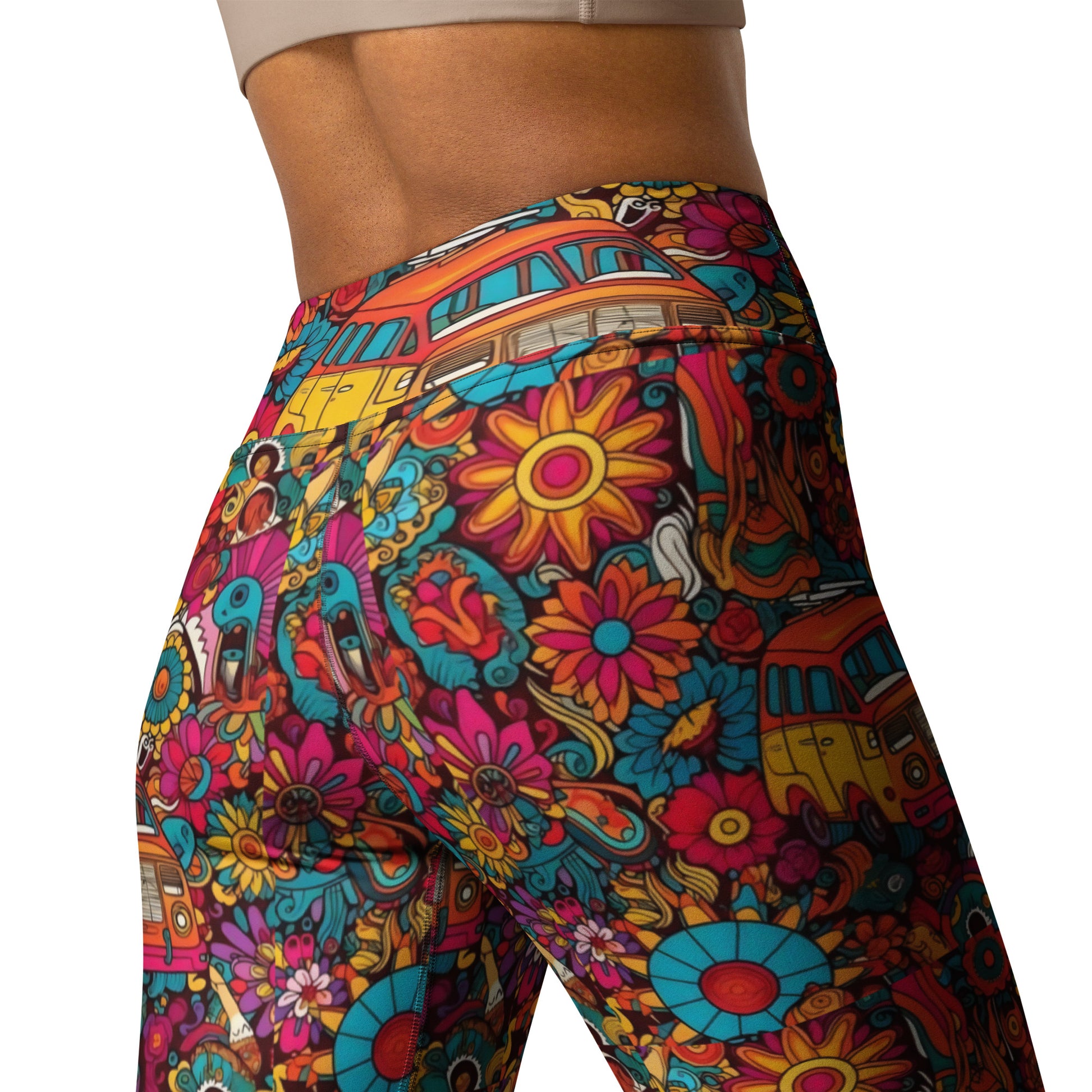 Hippie Ride Vibes Yoga Leggings