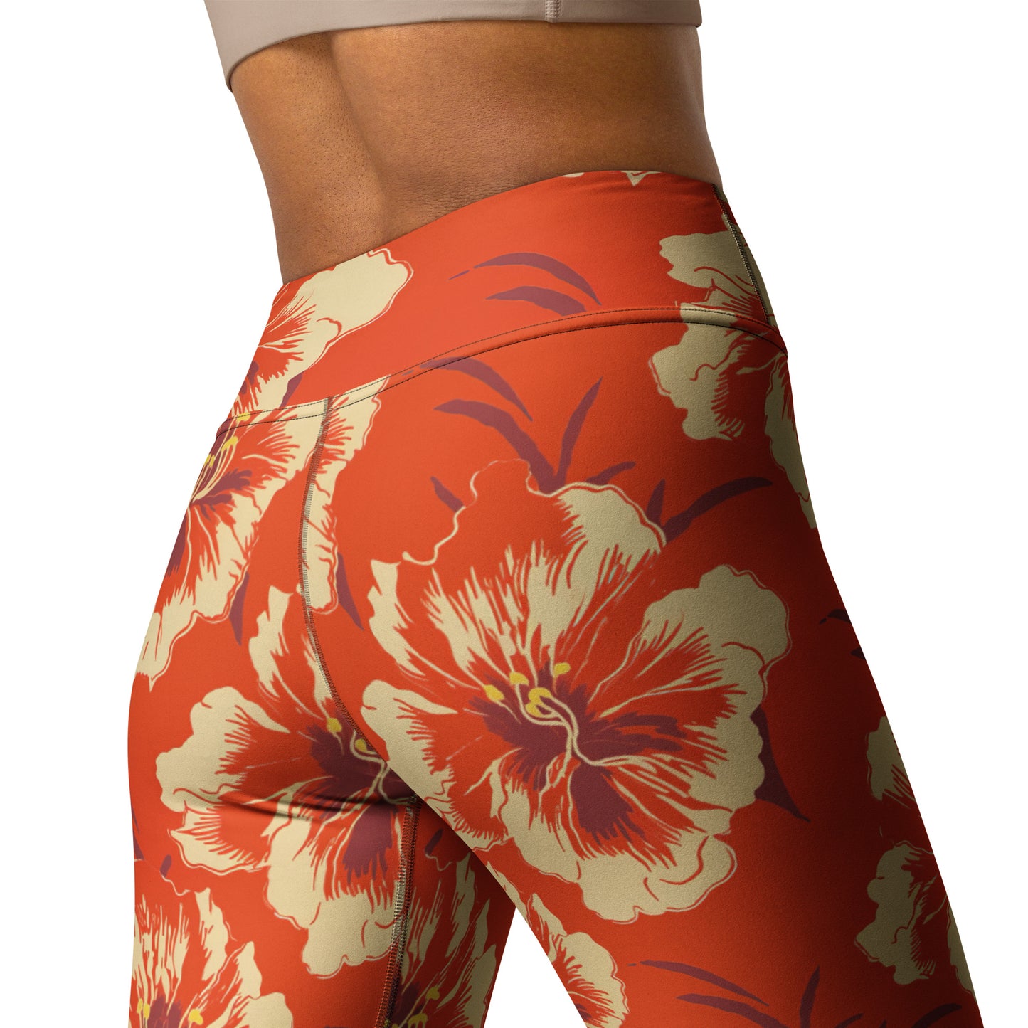 Hibiscus Sunset Yoga Leggings