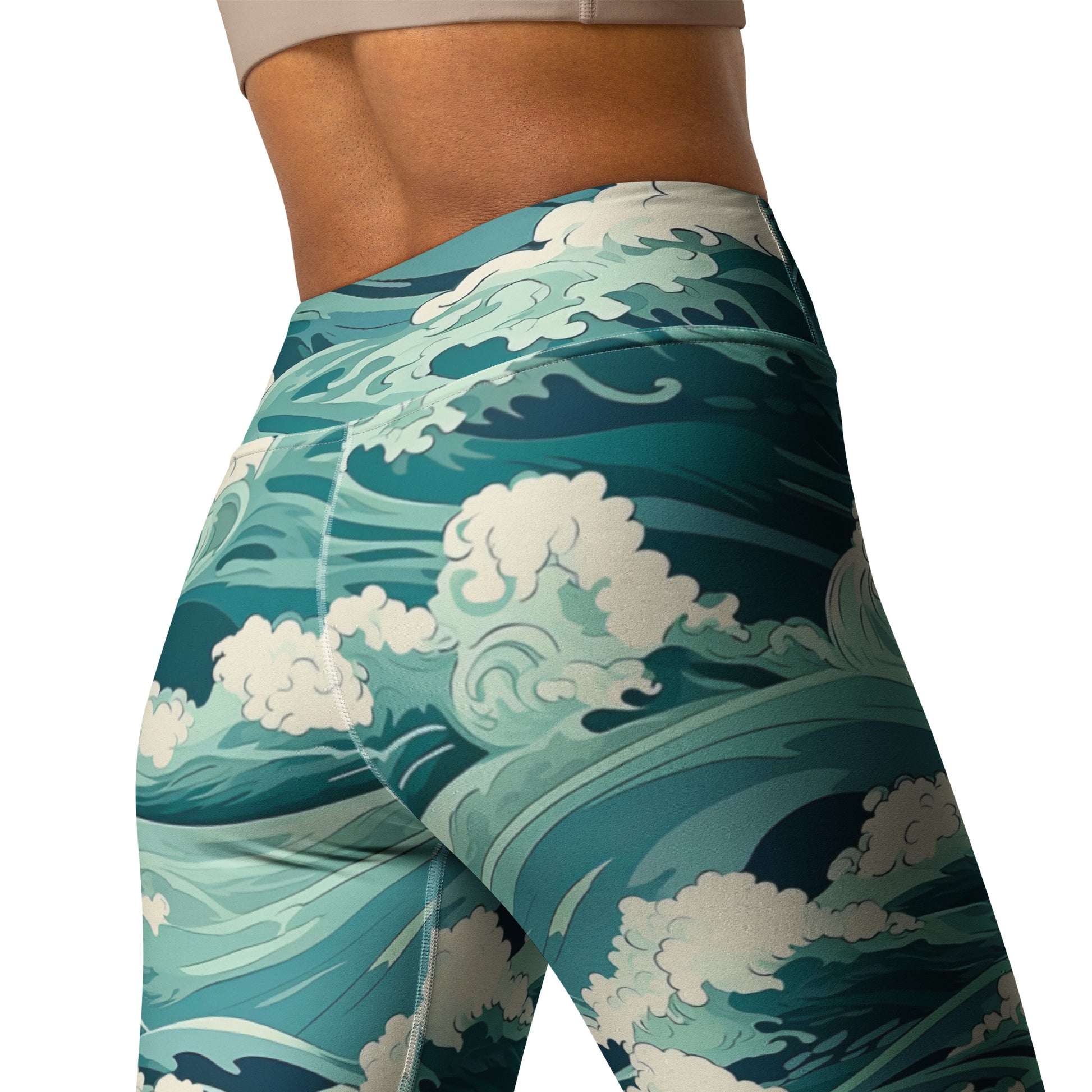 Waves Are Calling Me Yoga Leggings