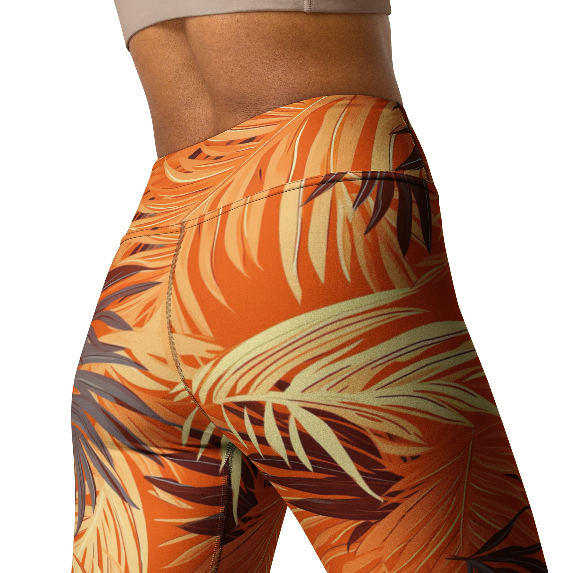 Sunny Palm Paradise Yoga Leggings