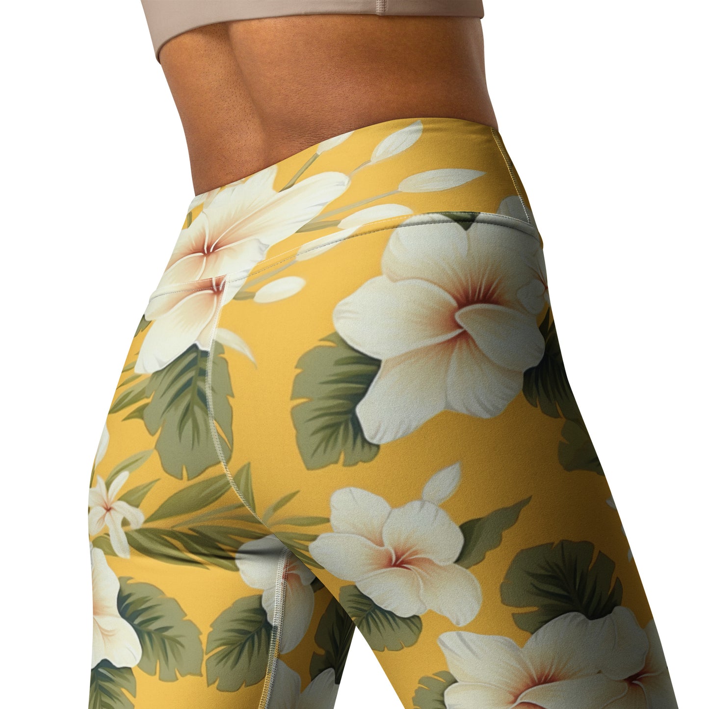 Summer Vibes Floral Yoga Leggings