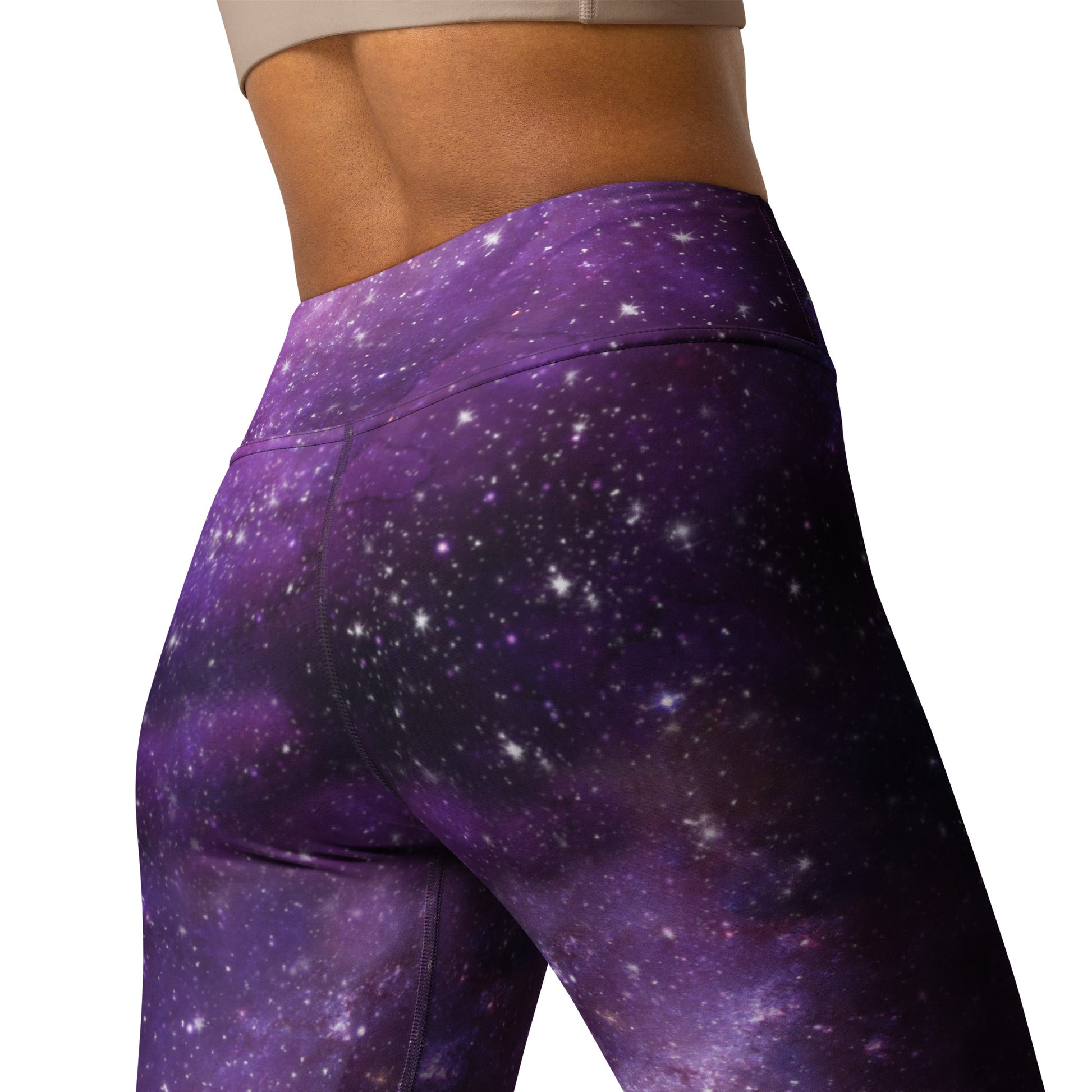 Purple Galaxy Shades Yoga Leggings