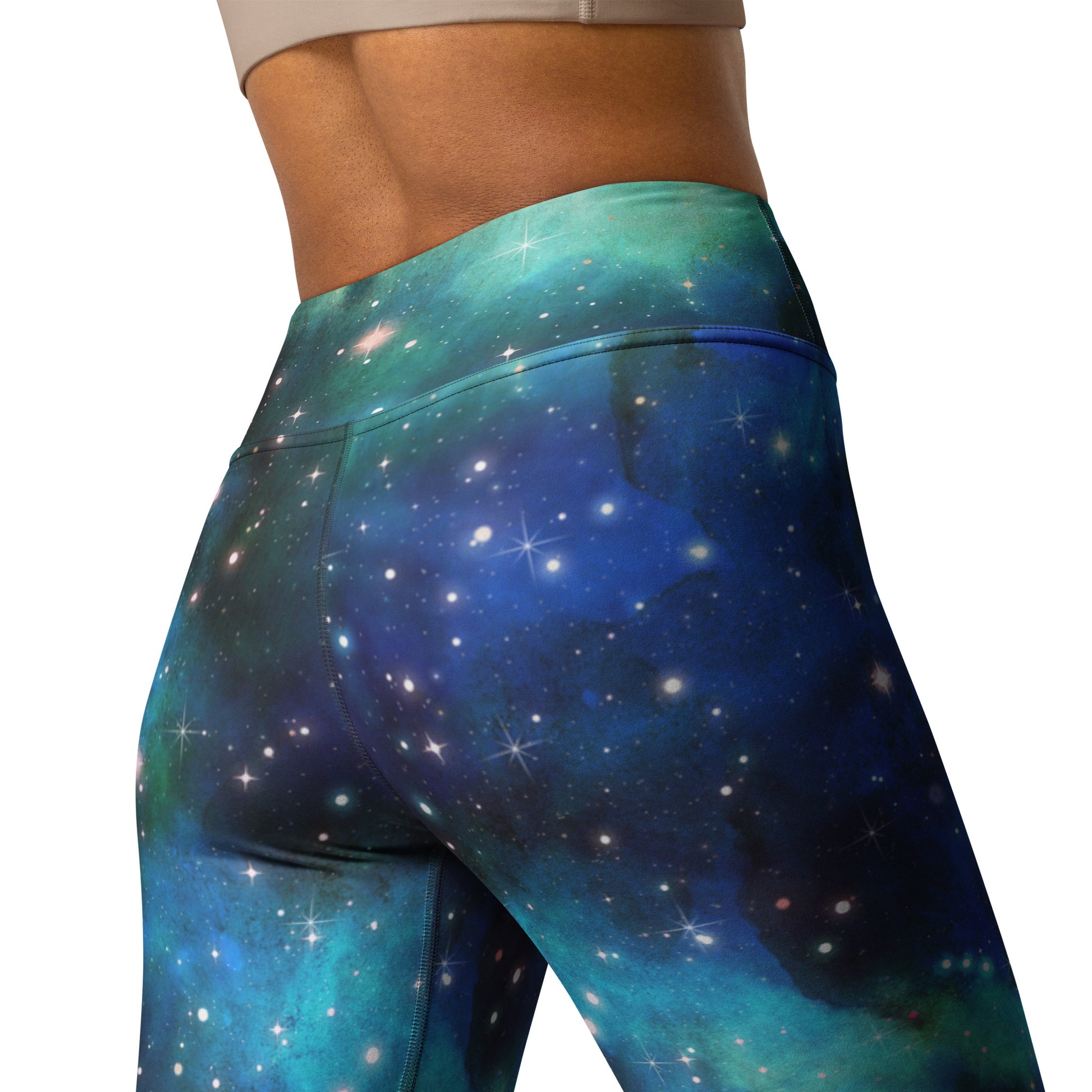 Blue Galaxy Yoga Leggings