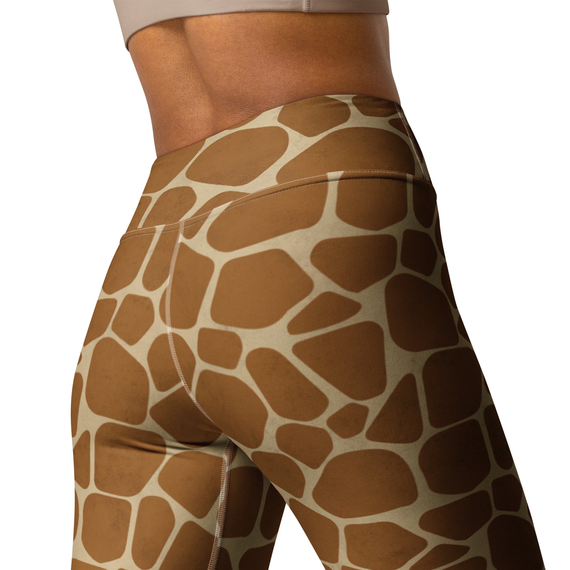 Giraffe Skin Print Yoga Leggings