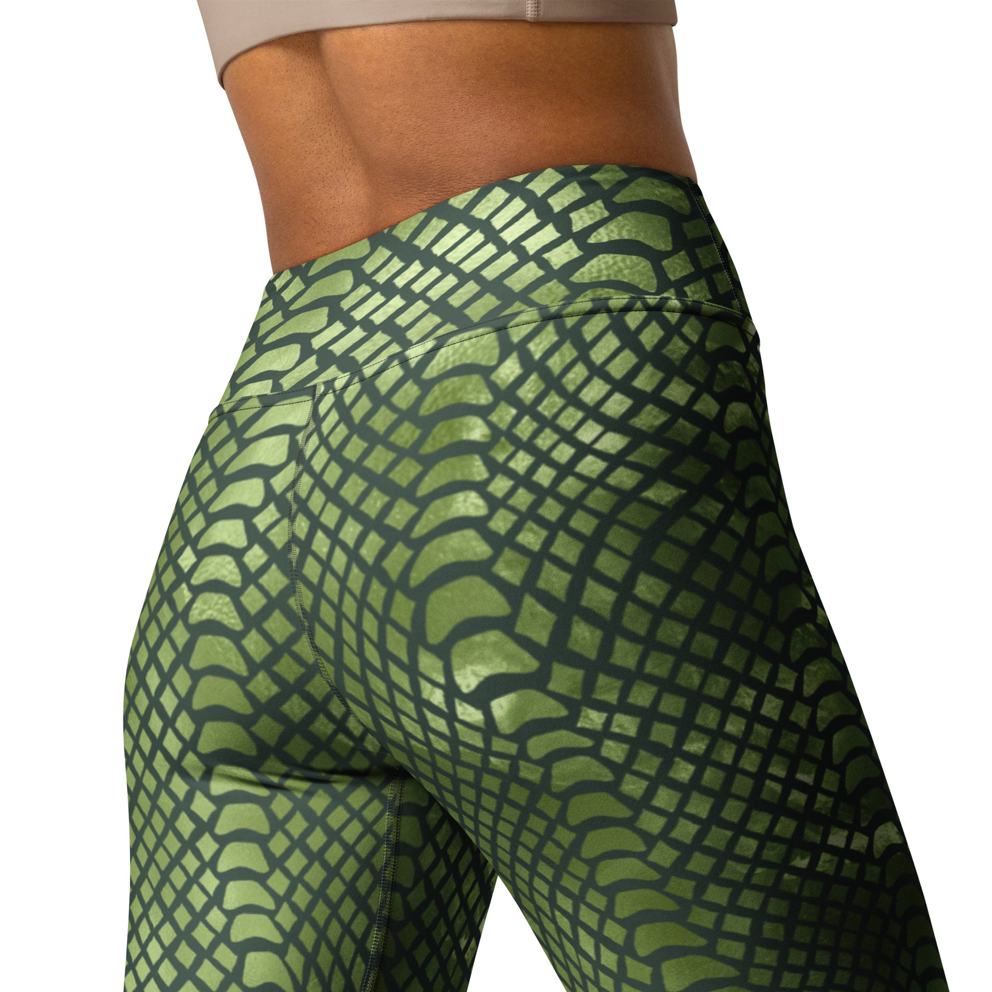 Snake Skin Print Yoga Leggings