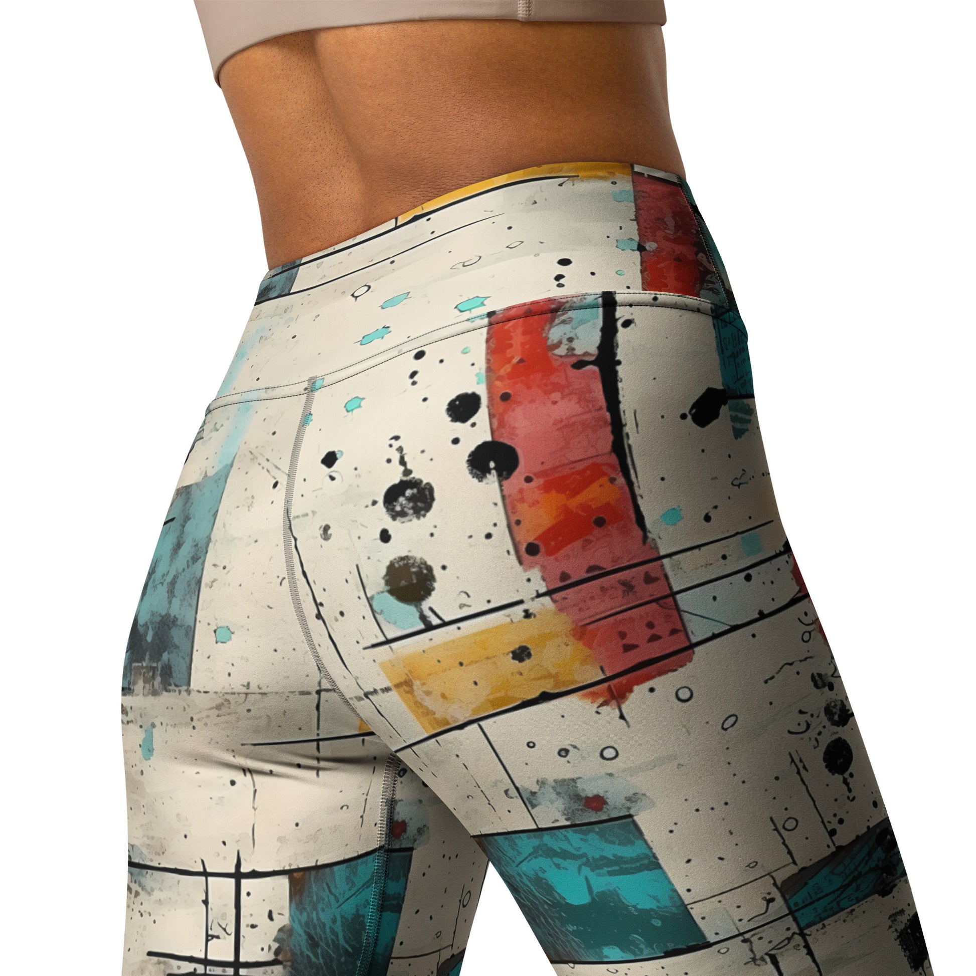 Scattered Graffiti Yoga Leggings