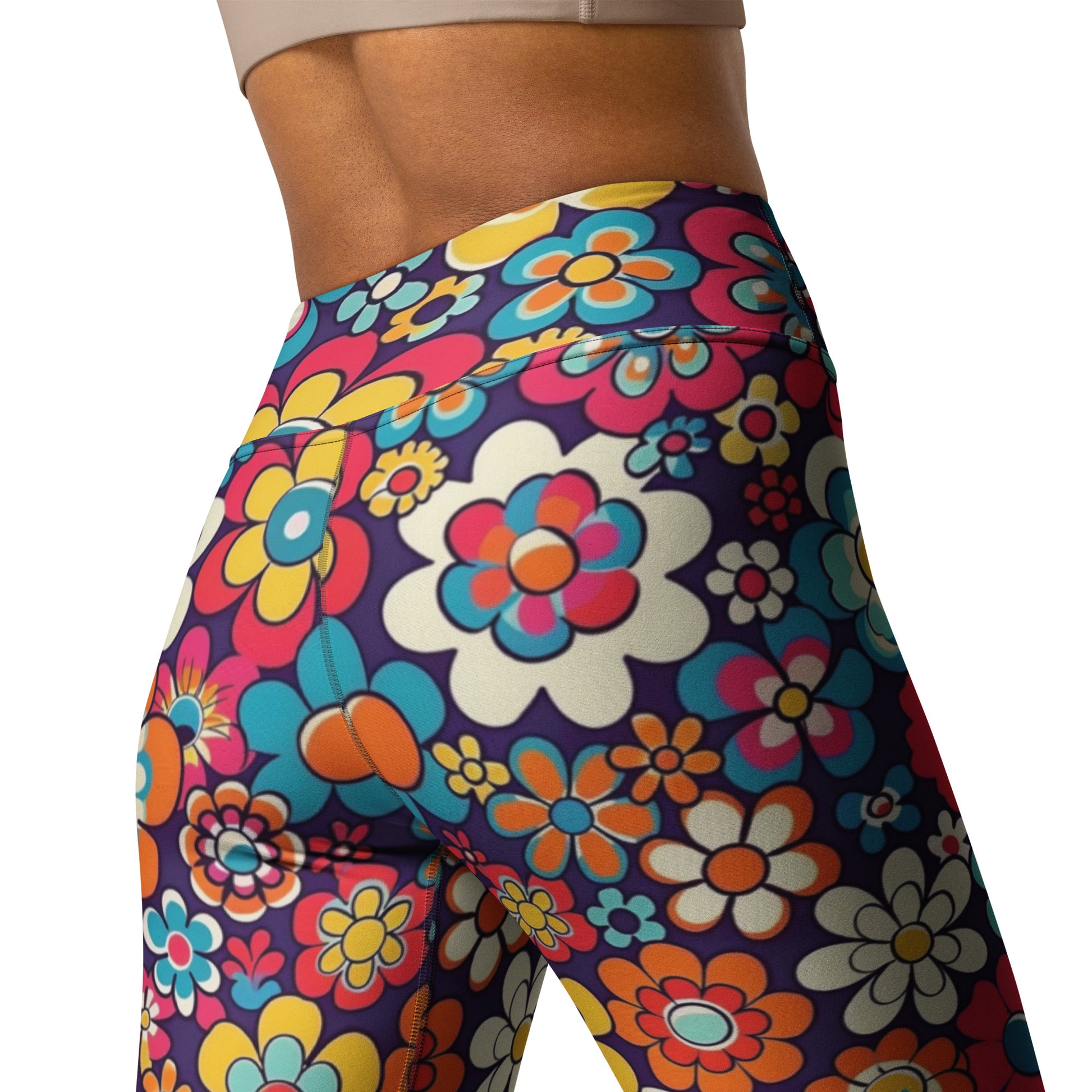 Floral Spring Vibes Yoga Leggings