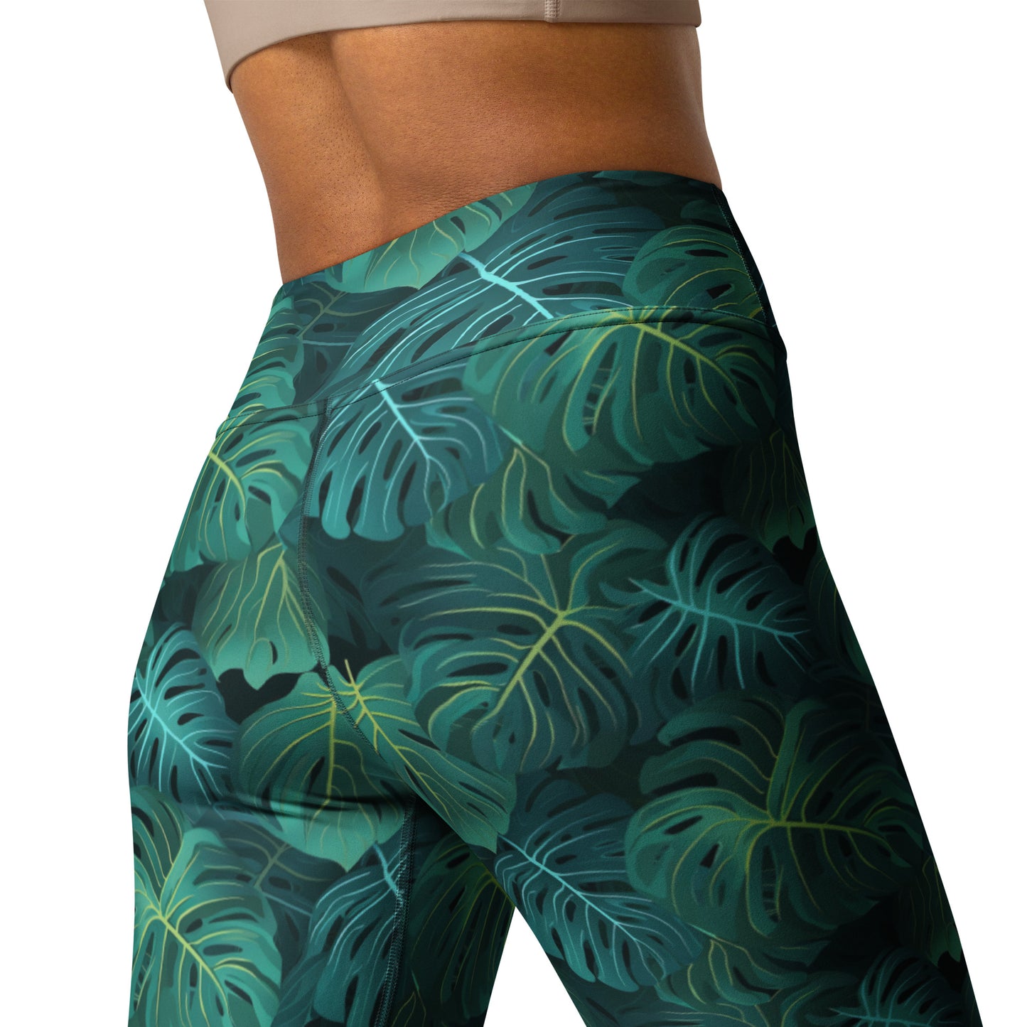 Tropical Foliage Yoga Leggings