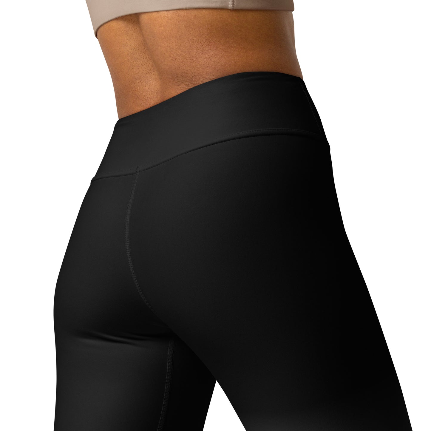 Ombre Black to White Printed Yoga Leggings