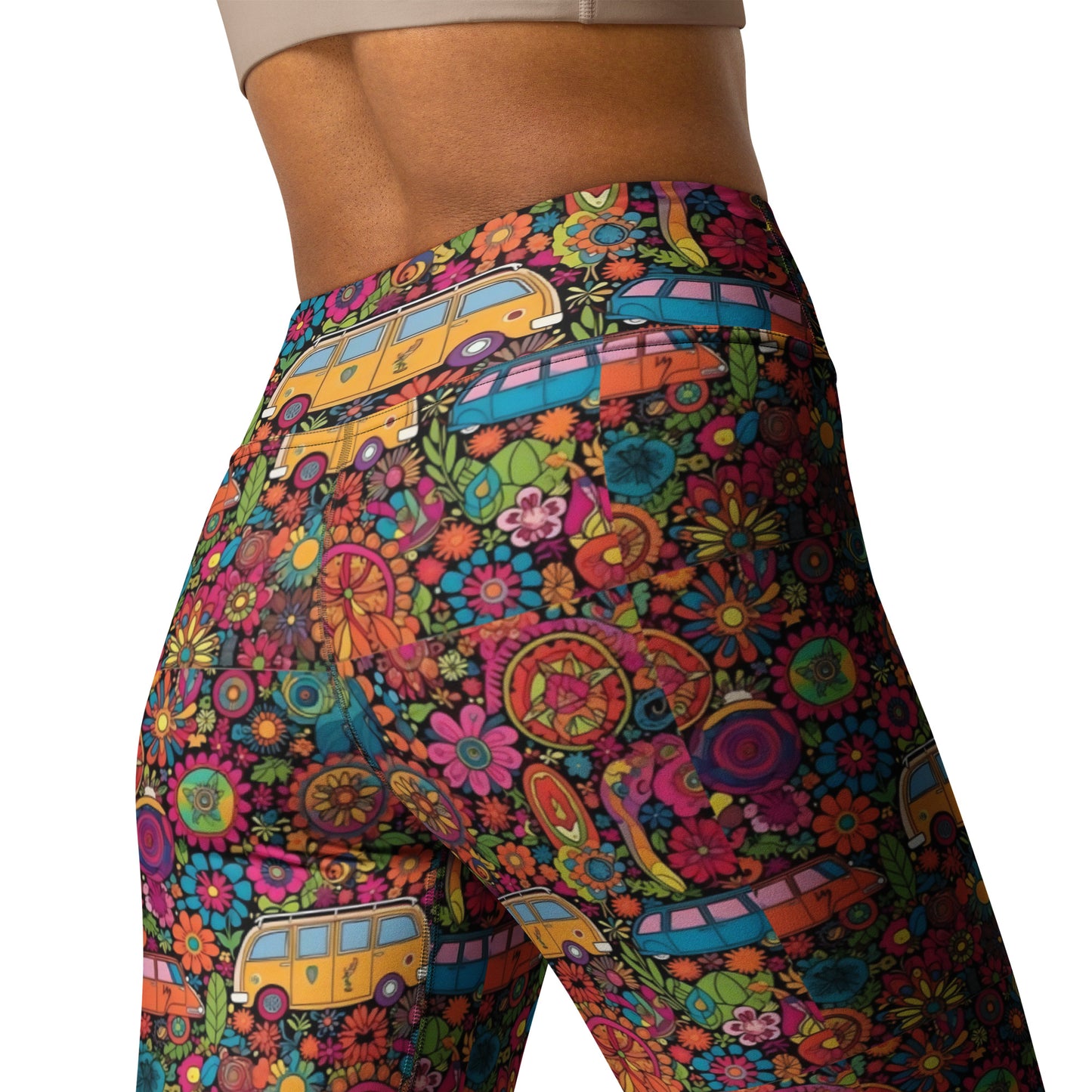 Hippie Voyage Printed Yoga Leggings