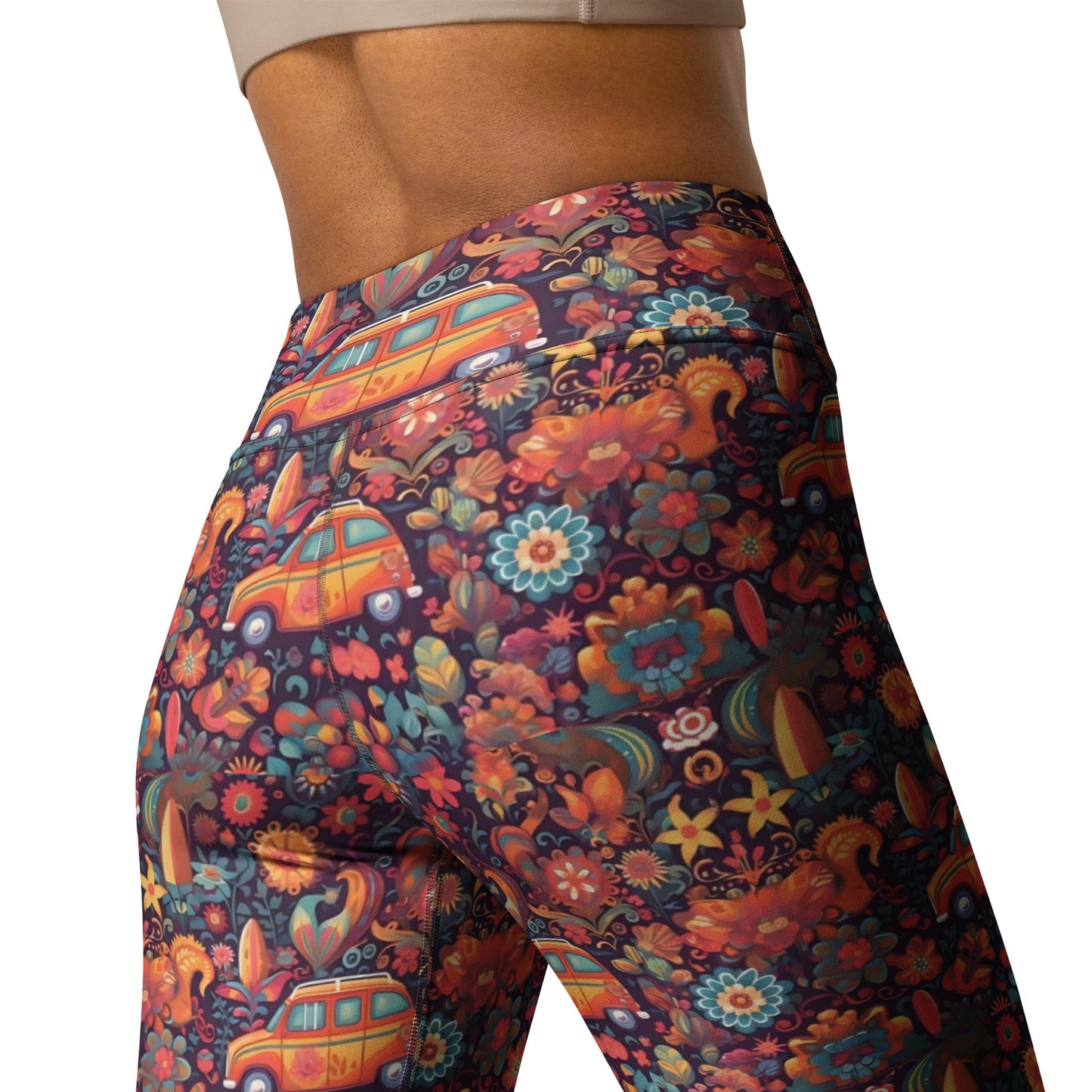 Hippie on the Go Printed Yoga Leggings