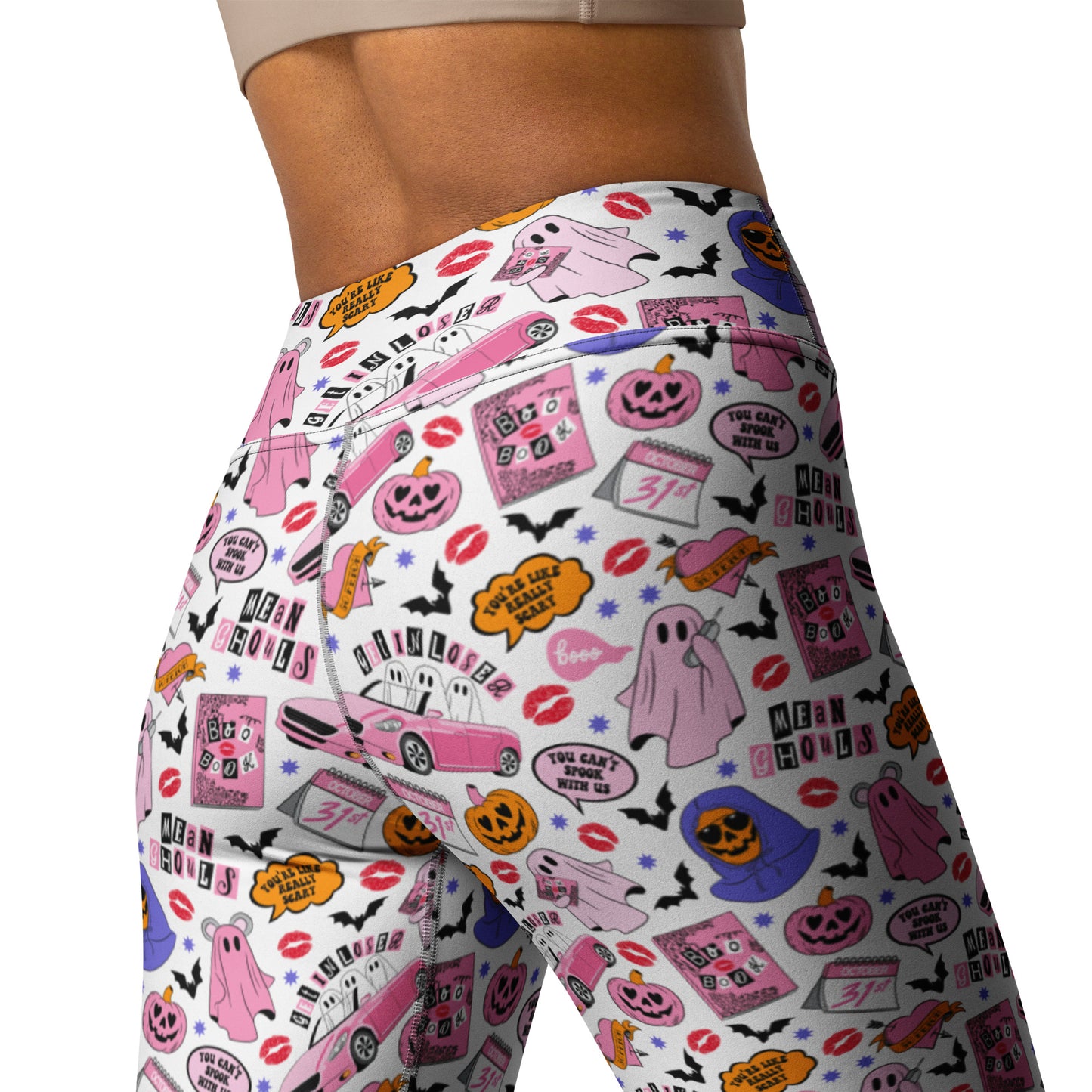 Mean Ghouls Halloween Yoga Leggings