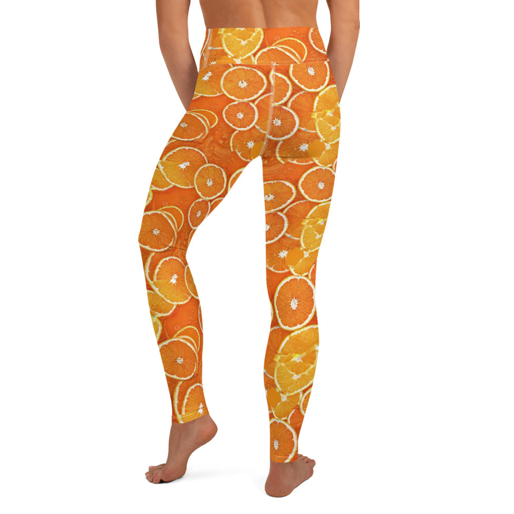 Orange Boost Yoga Leggings