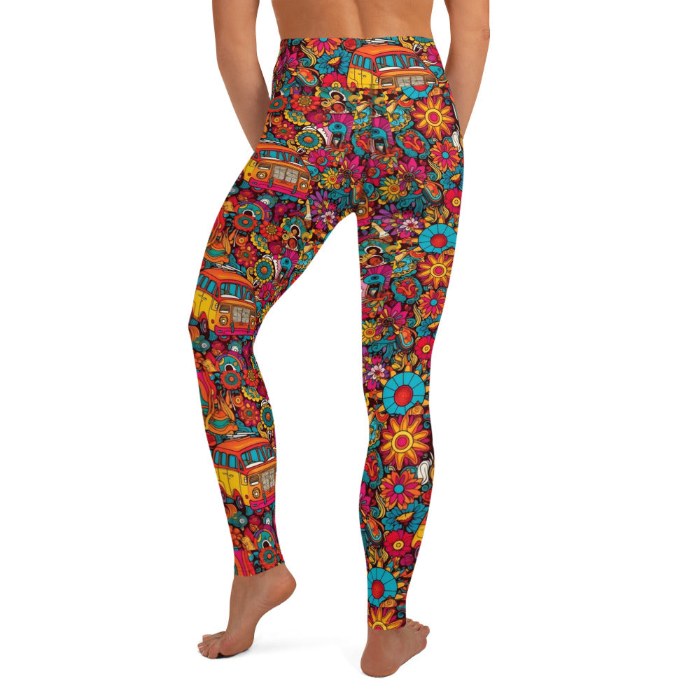 Hippie Ride Vibes Yoga Leggings