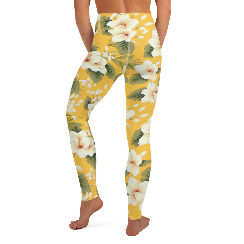 Summer Vibes Floral Yoga Leggings