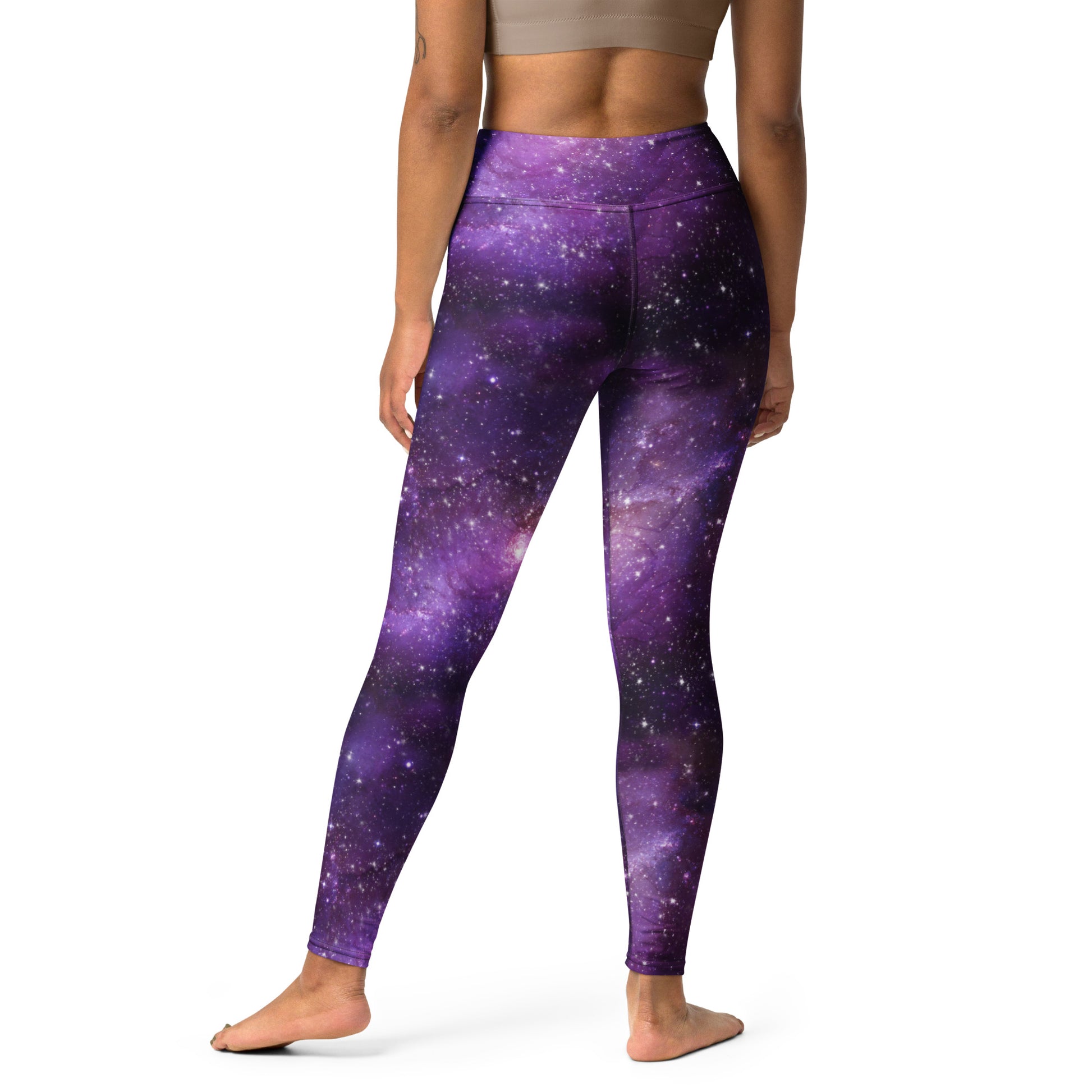 Purple Galaxy Shades Yoga Leggings