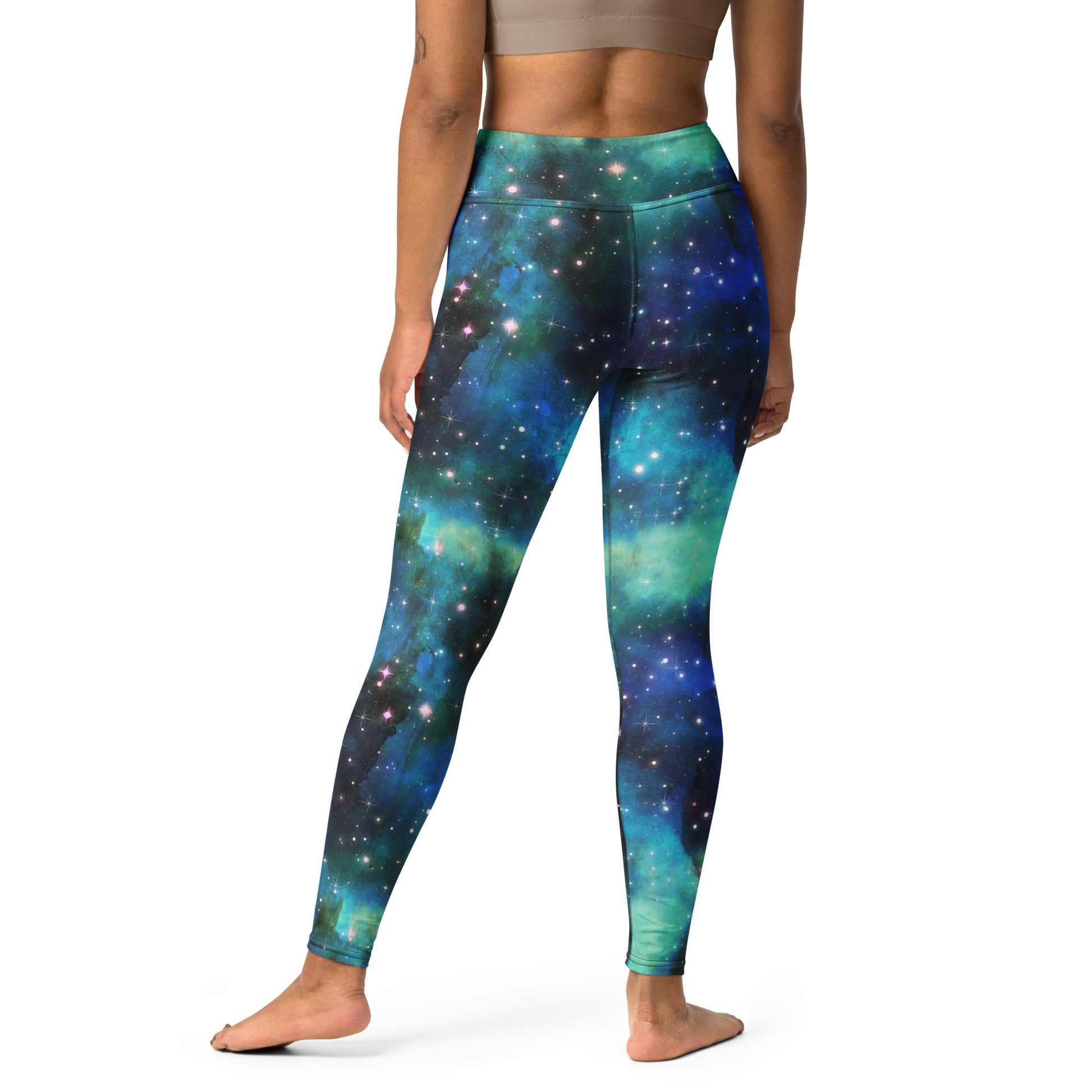 Blue Galaxy Yoga Leggings