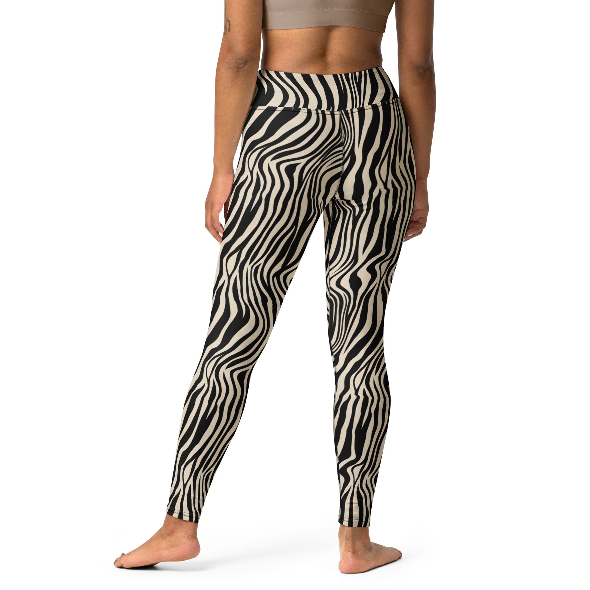 Zebra Skin Print Yoga Leggings