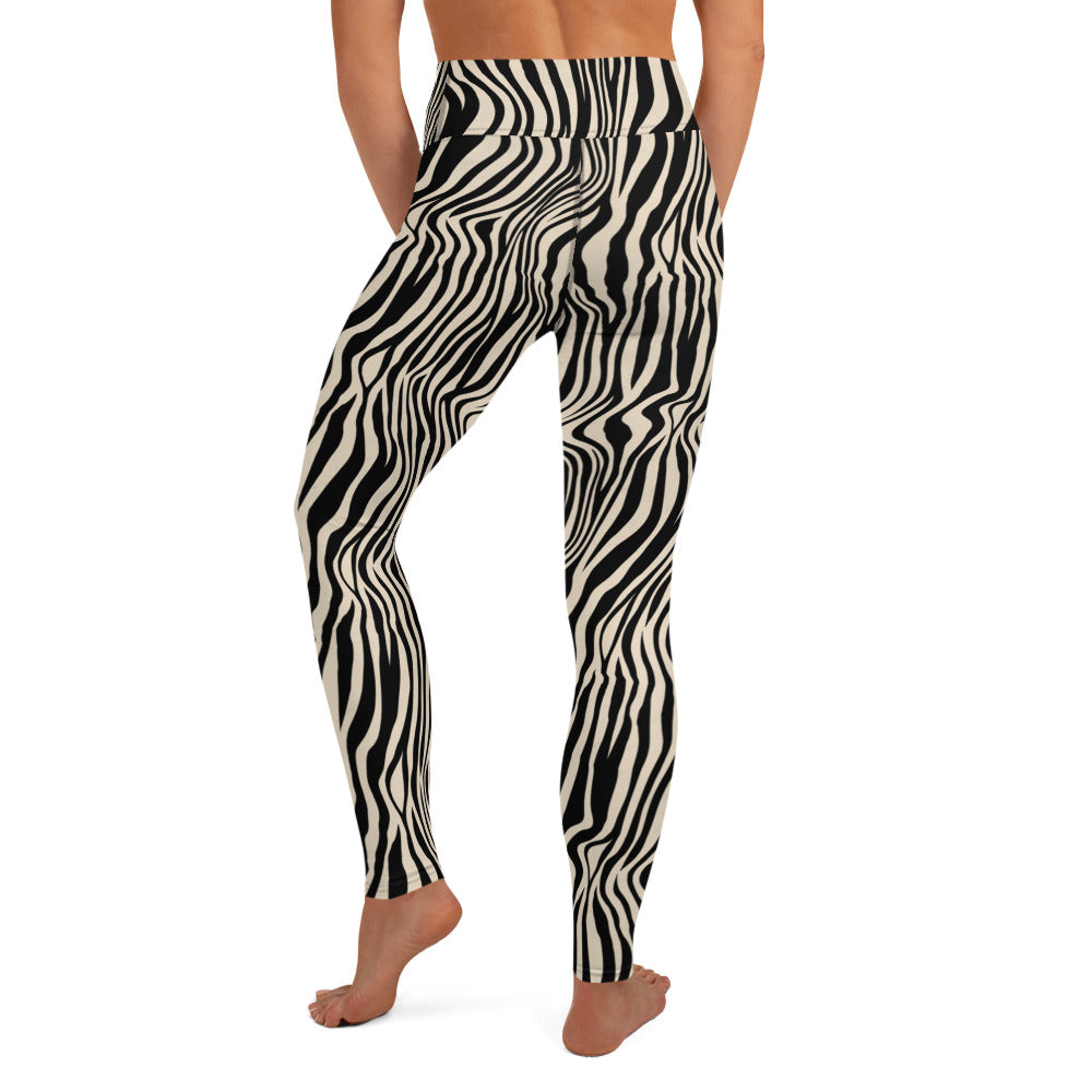 Zebra Skin Print Yoga Leggings