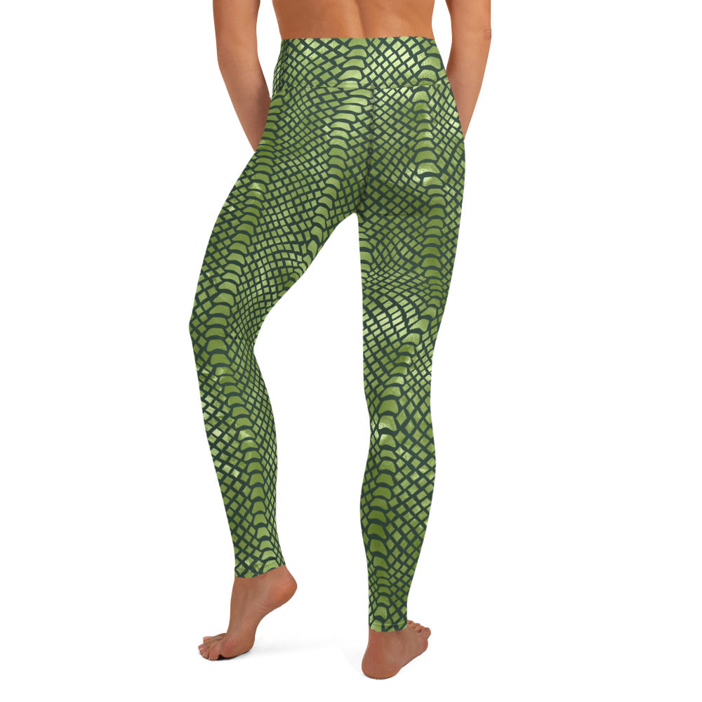 Snake Skin Print Yoga Leggings