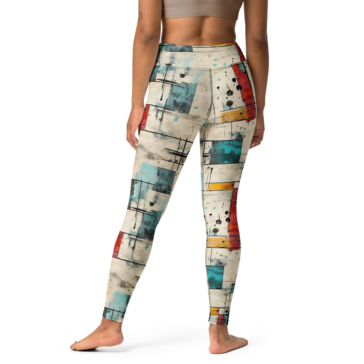 Scattered Graffiti Yoga Leggings