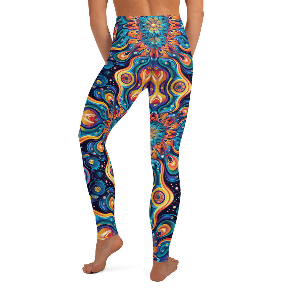 Psychedelic Illusion Pattern Yoga Leggings