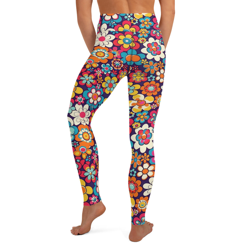 Floral Spring Vibes Yoga Leggings