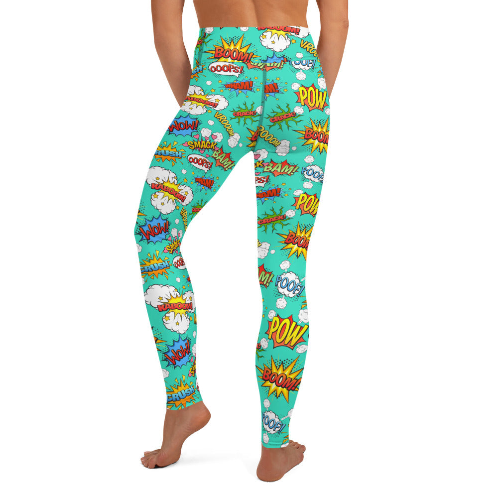 Pow Wow Comic Yoga Leggings