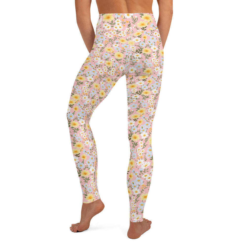 Spring Floral Bloom Printed Yoga Leggings