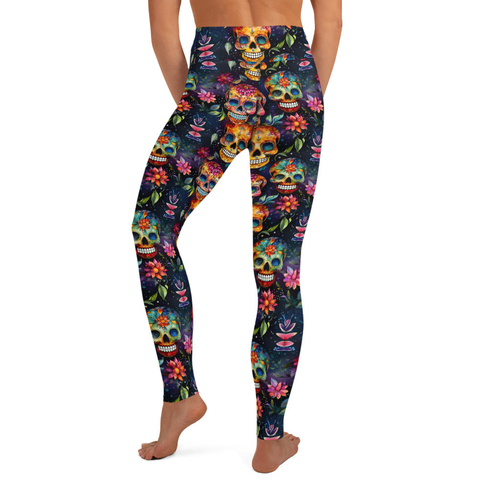 Sugar Skulls Yoga Leggings