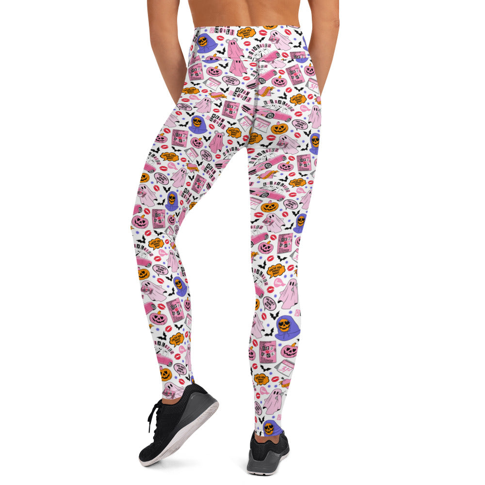 Mean Ghouls Halloween Yoga Leggings