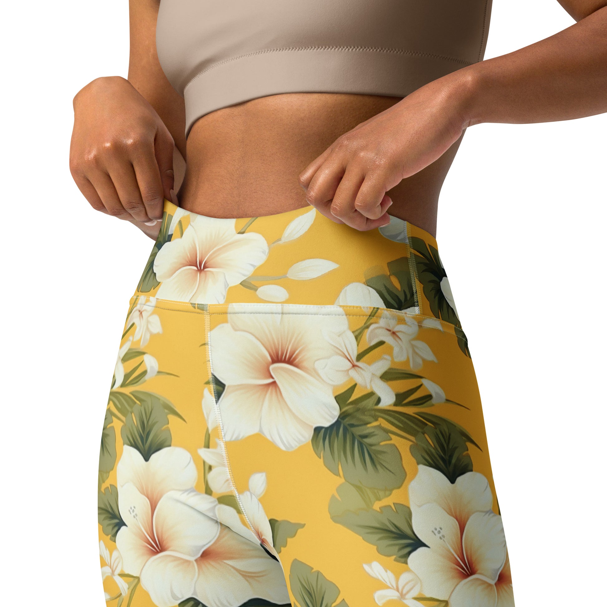 Summer Vibes Floral Yoga Leggings