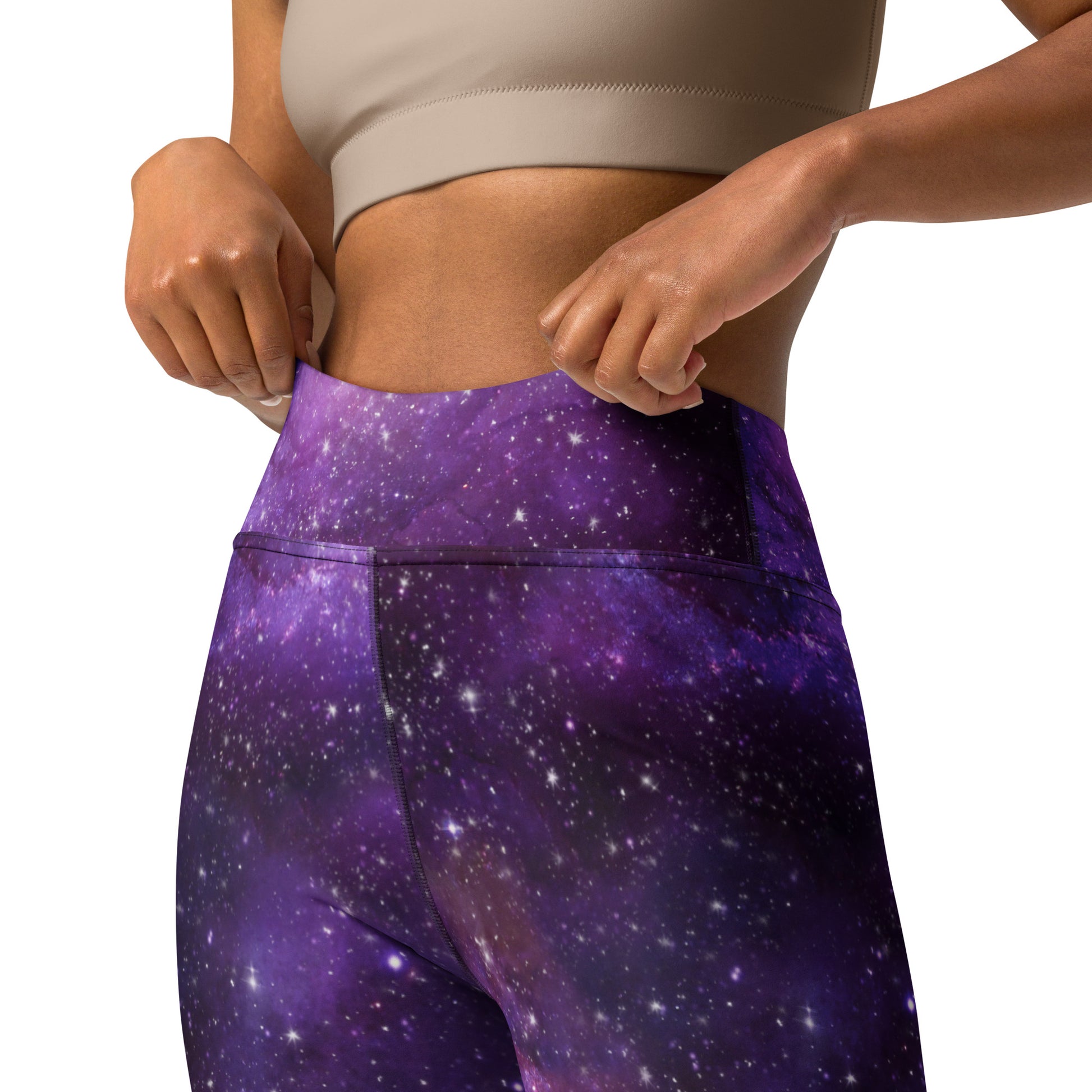 Purple Galaxy Shades Yoga Leggings