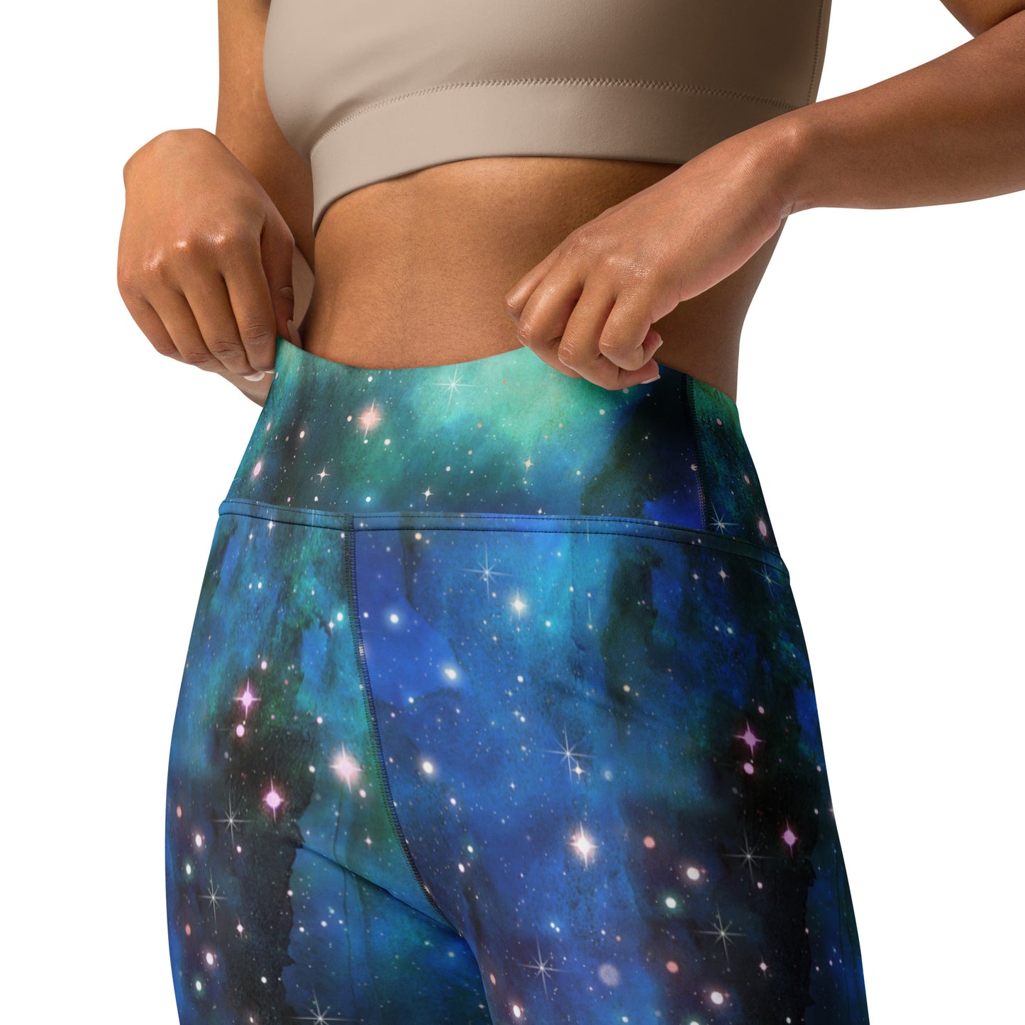 Blue Galaxy Yoga Leggings