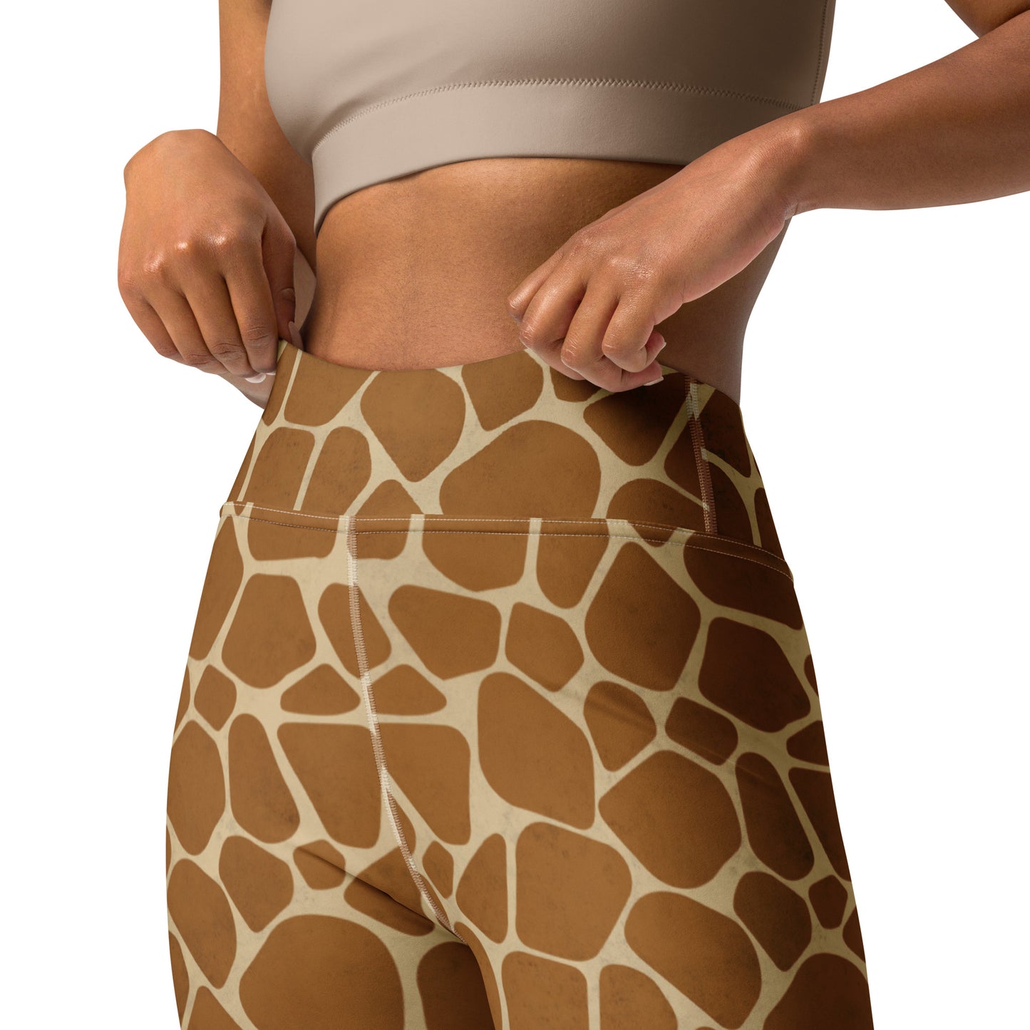 Giraffe Skin Print Yoga Leggings