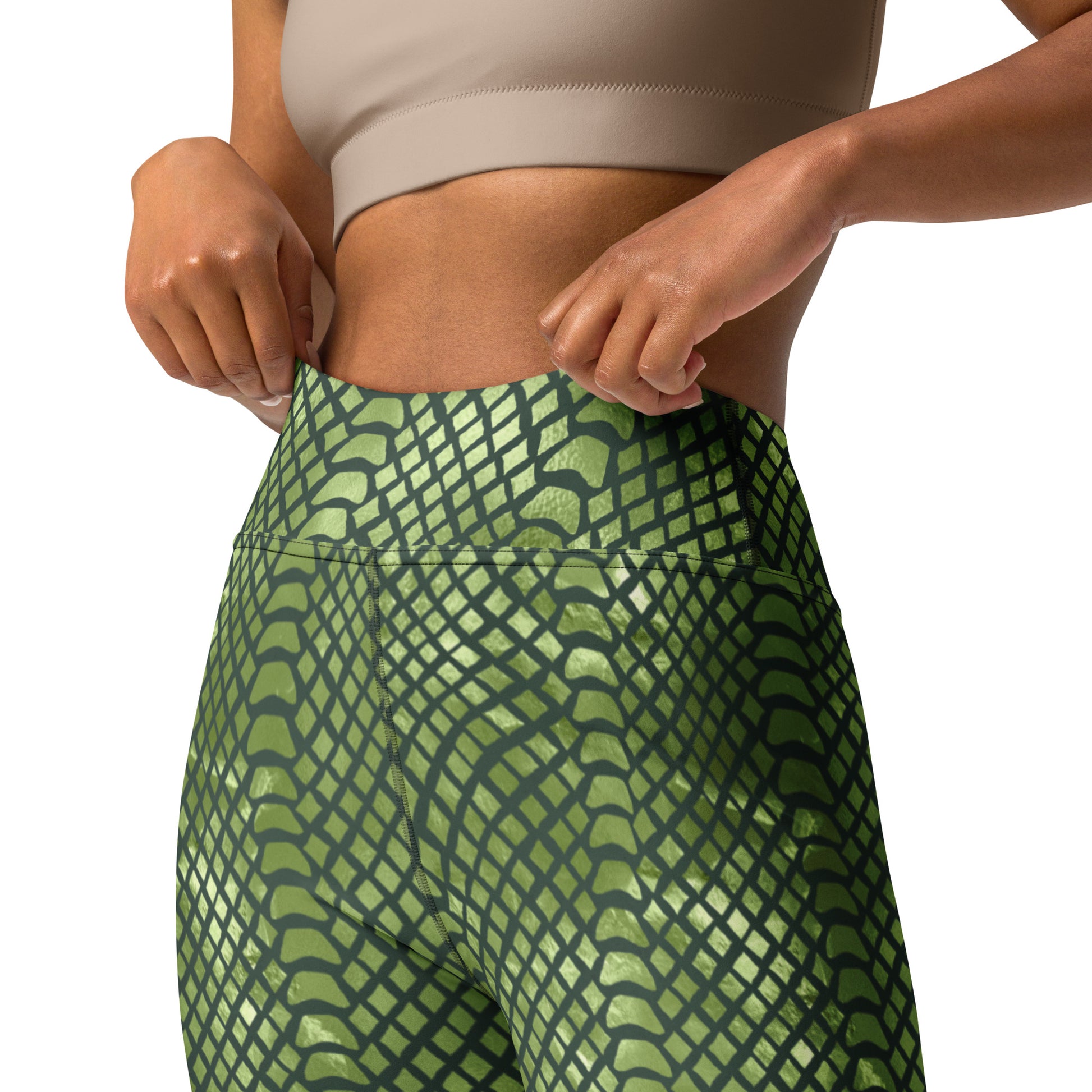 Snake Skin Print Yoga Leggings