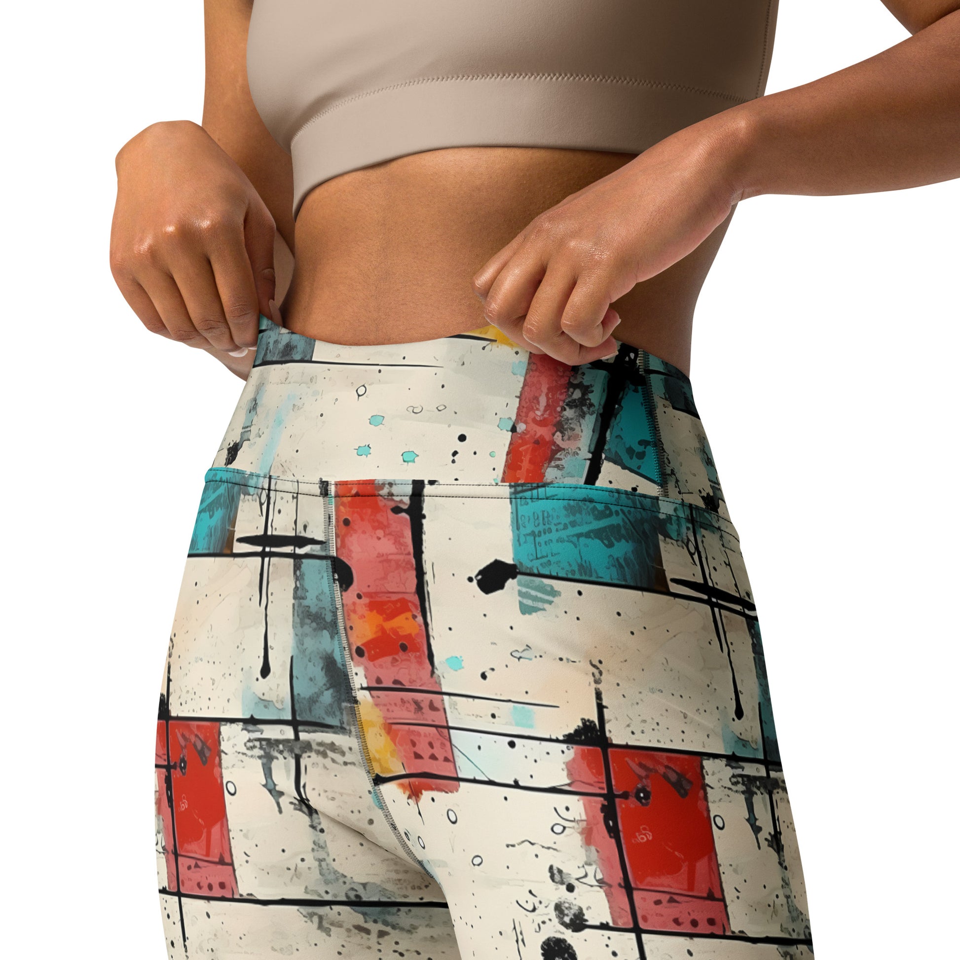 Scattered Graffiti Yoga Leggings