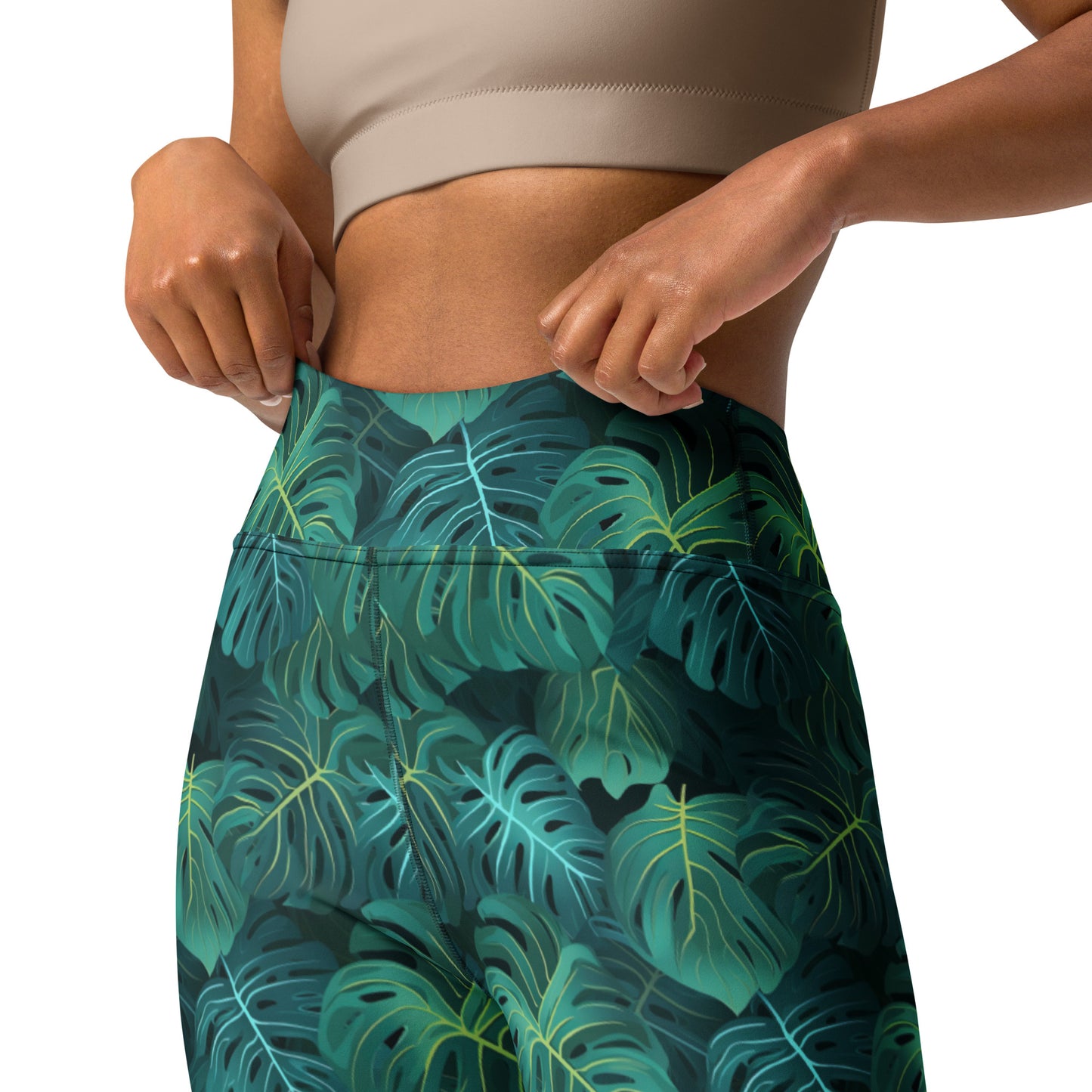 Tropical Foliage Yoga Leggings