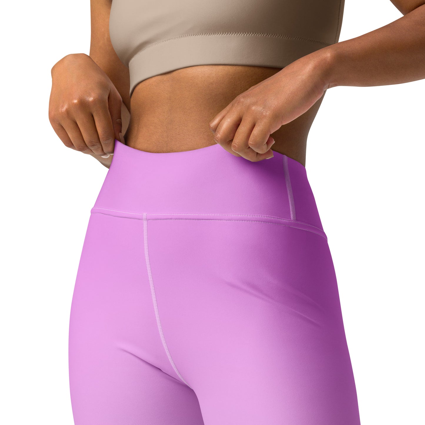 Ombre Pink to White Yoga Leggings