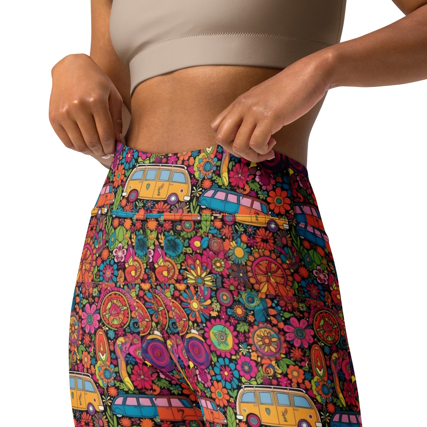 Hippie Voyage Printed Yoga Leggings