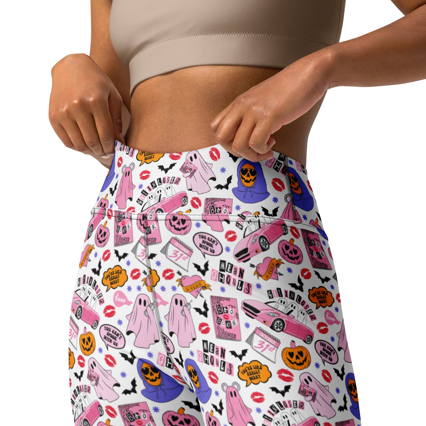 Mean Ghouls Halloween Yoga Leggings