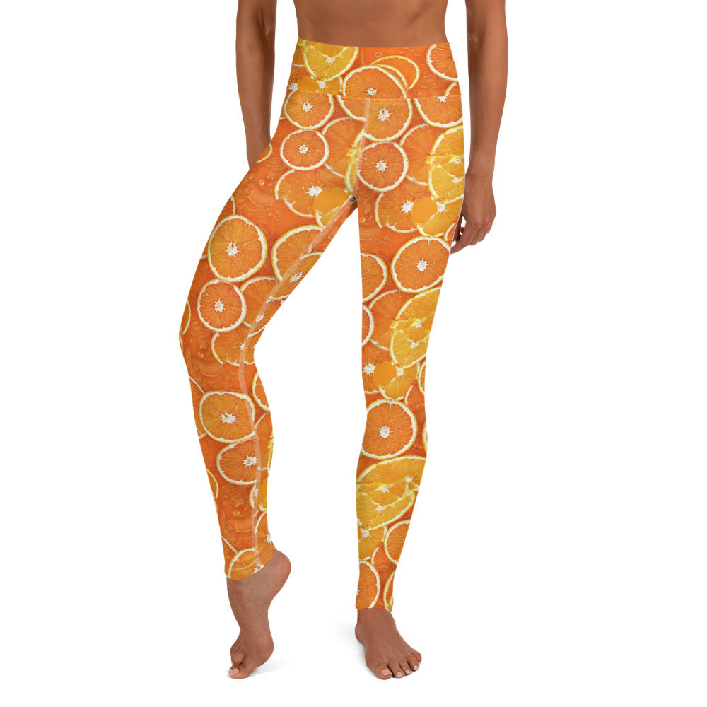 Orange Boost Yoga Leggings