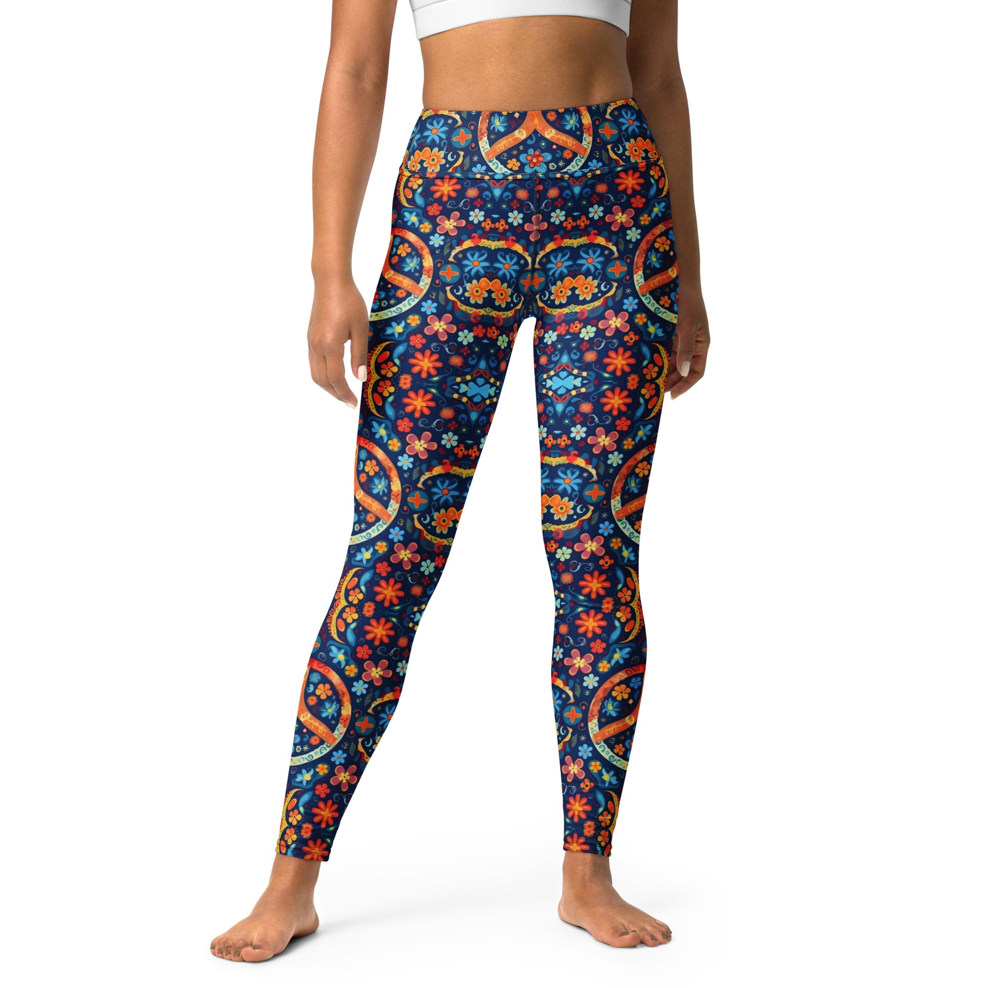 Peace Love Be Hippie Yoga Leggings