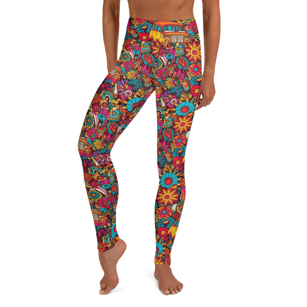 Hippie Ride Vibes Yoga Leggings