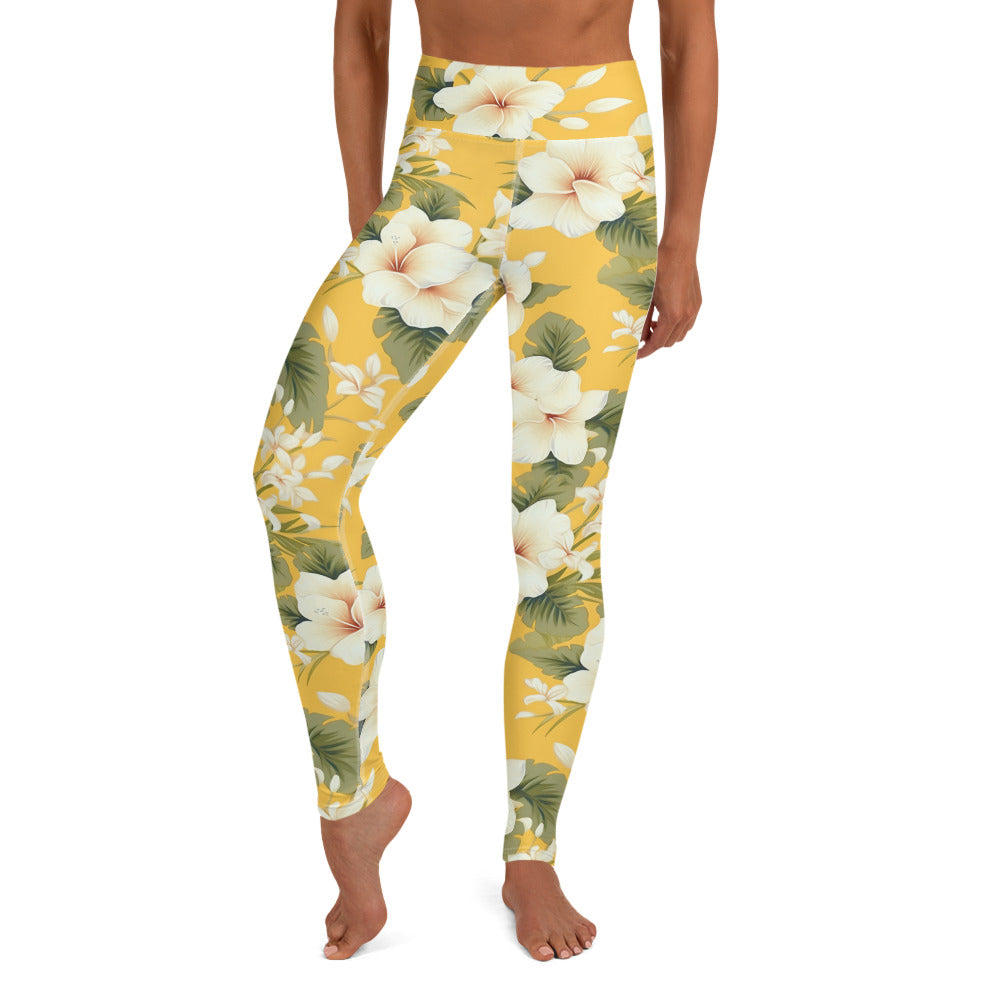 Summer Vibes Floral Yoga Leggings