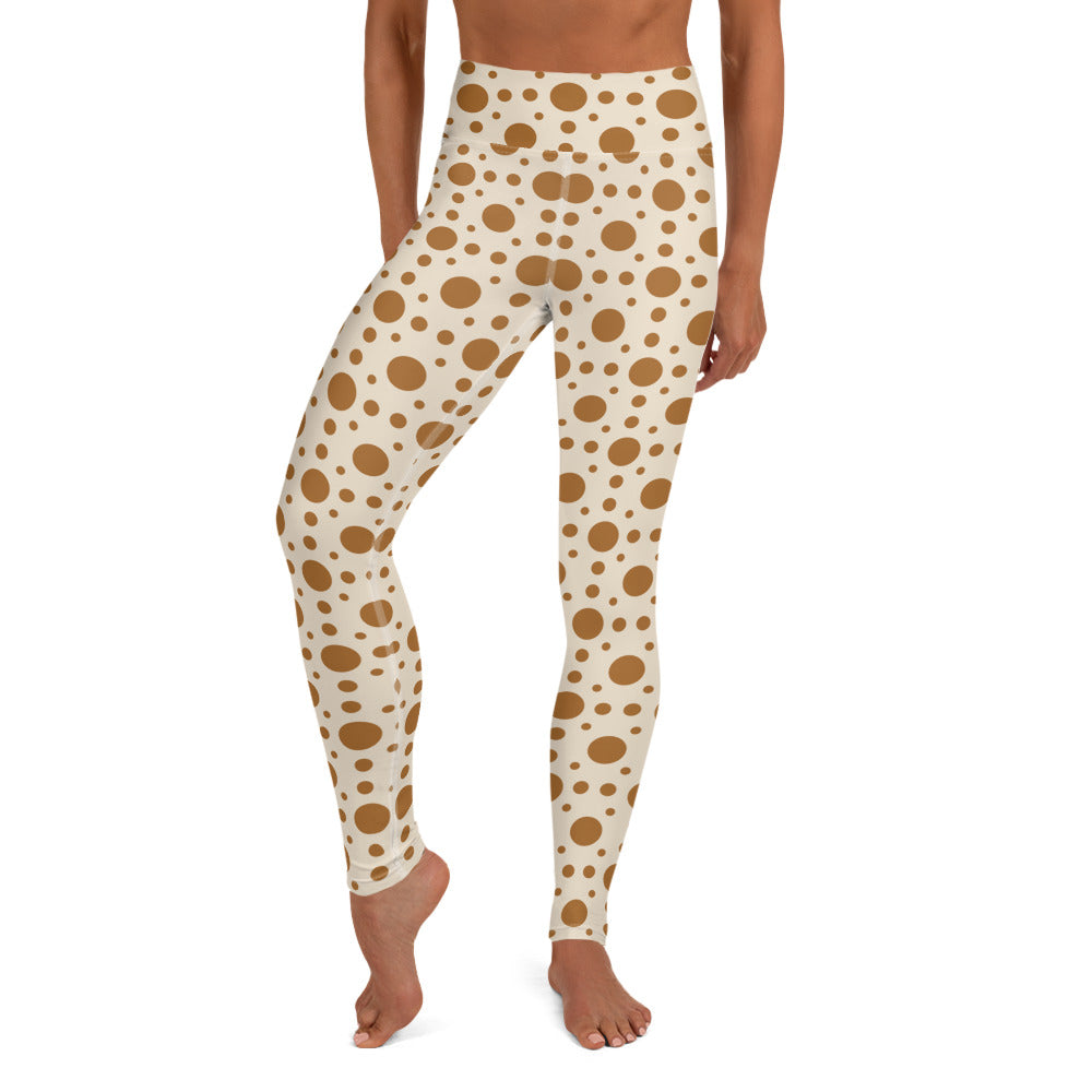 Modern Dots Print Yoga Leggings